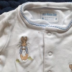 jojo maman bebe peter rabbit sleepsuit